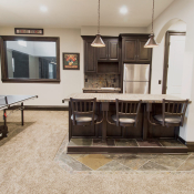 Specialty 5013 Swing out stools by Seating Innovations - Specialty, Residential Use Application, Outdoor/Specialty Room, Modern/Contemporary Style, Contessa 333 (Holland Chair), Oil Rubbed Bronze Finish, Upholstered Seat Seat, 36 Height