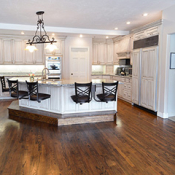 Snack Bar 1123 Suspended seating by Seating Innovations - Snack Bar, Residential Use Application, Kitchen/Snack Bar Room, Traditional Style, Contessa 333 (Holland Chair), Black Finish, Upholstered Seat Seat, 42 Height